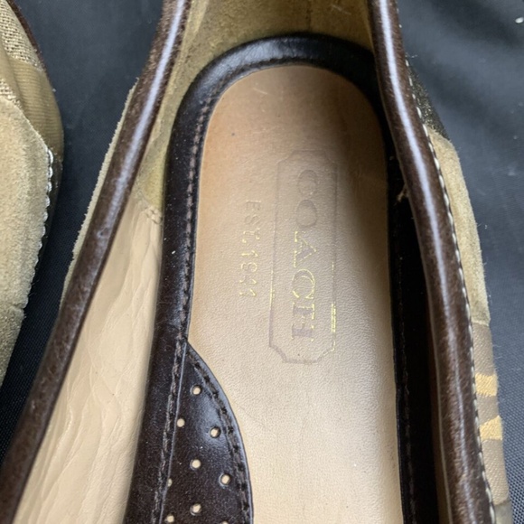 COACH Patchwork Leather Bow Slip On JASMINE Flats/Loafers Size 6.5 - Picture 4 of 7